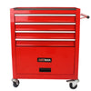 Rolling Red Tool Cart with Four Drawers