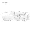 Cozy Corner Modular Sofa with Removable Cushions and Pillows