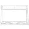 Cozy Climb Metal Bunk Bed - Twin over Full in White