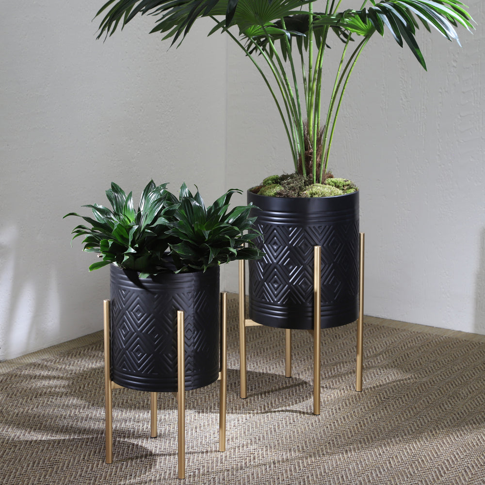 Stylish Aztec Stand Planters