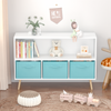 Cozy Cubby Kids Bookcase with Fun Fabric Drawers