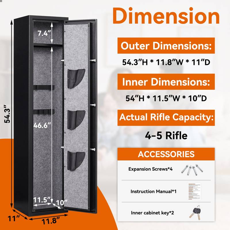 Safe & Secure: Quick Access Gun Storage for Rifles and Pistols