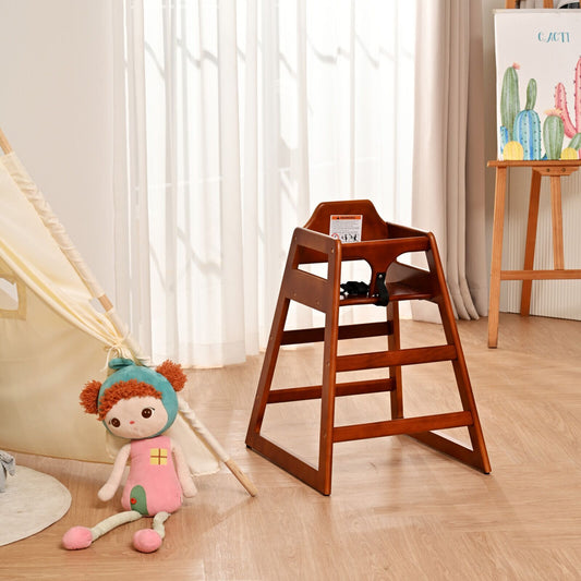 Walnut Baby Booster Chair - Easy Clean & Grow with Your Little One