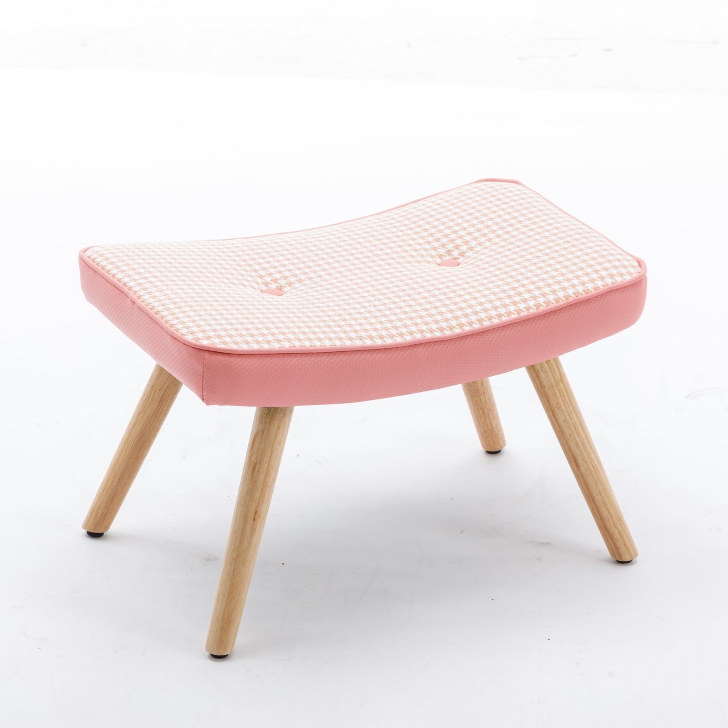 Cozy Pink Wooden Step Stool