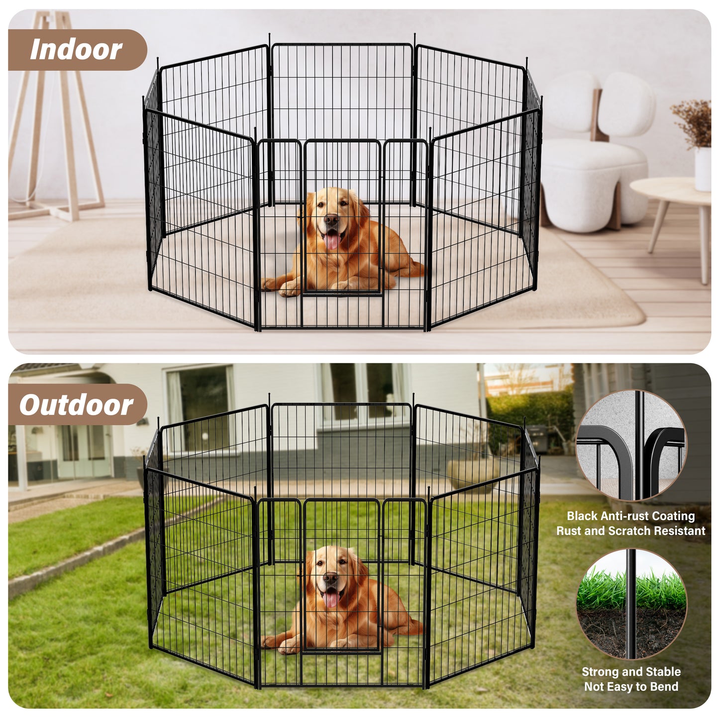 Ultimate Dog Playpen – Portable & Foldable Fence for Home or Adventure