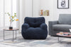 Cozy Teddy Bean Bag Chair in Dark Blue