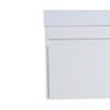 Sleek Wall-Mounted Bathroom Vanity with Soft-Close Door & White Sink