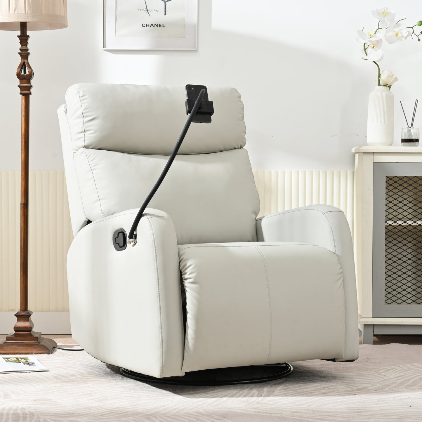 Cozy Swivel Rocker Chair