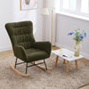 Cozy Teddy Rocking Chair in Dark Green