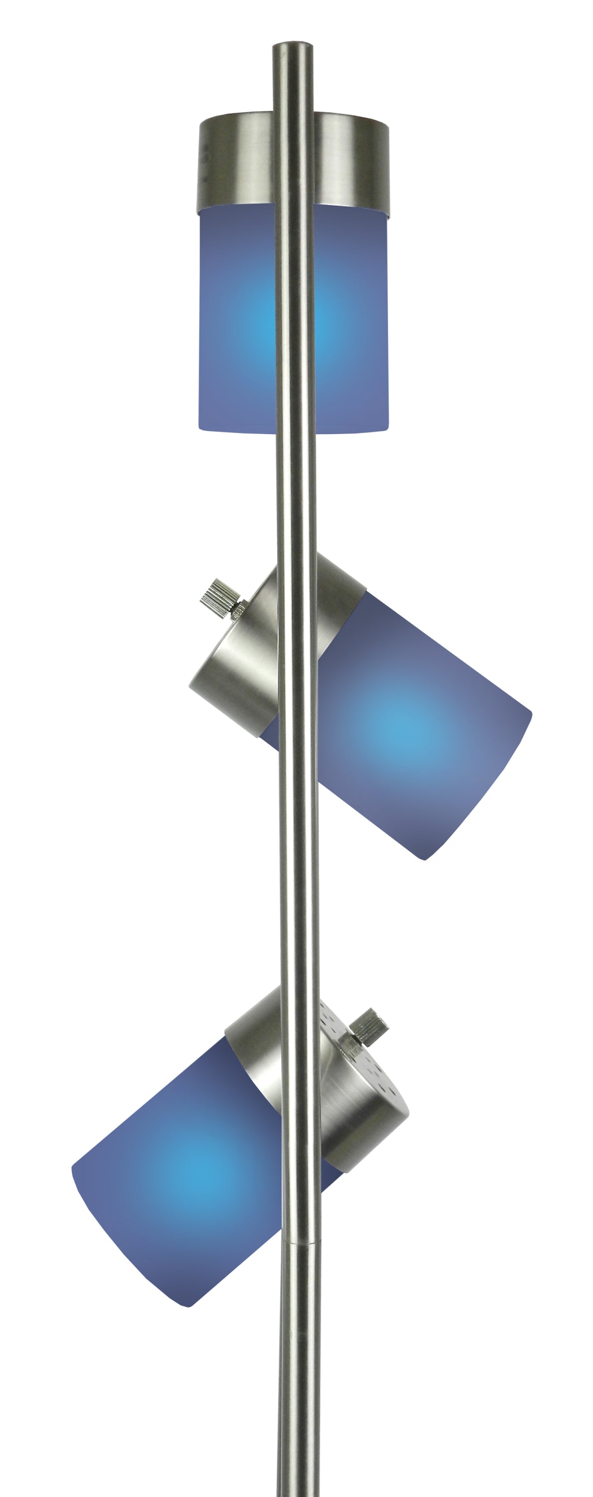 Adjustable Elegance: Stylish Blue-Head Floor Lamp