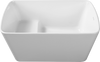 Square Japanese Soaking Tub - Freestanding Acrylic Bliss