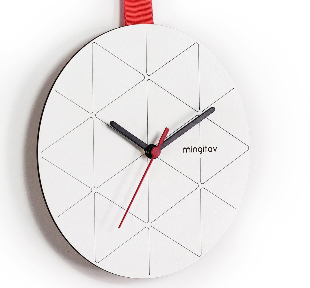 Crimson Minuet Wall Clock