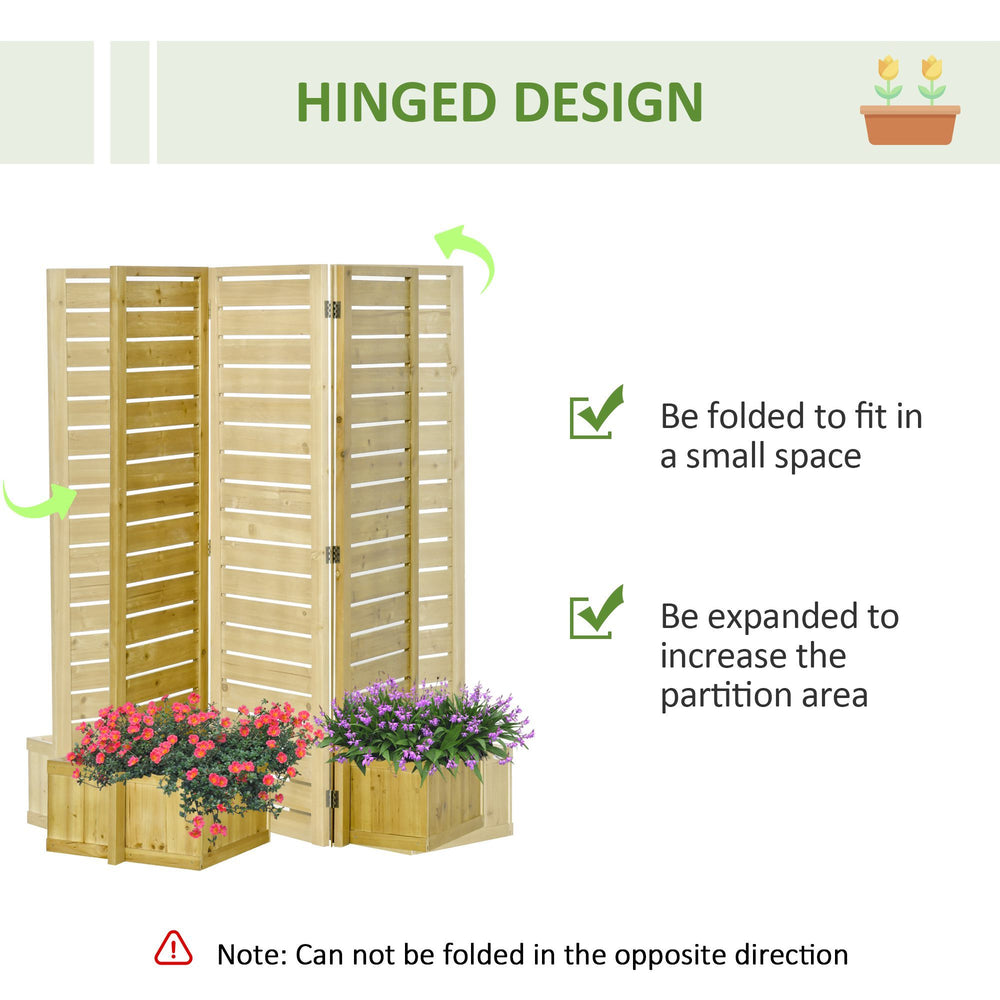 Outdoor Oasis Privacy Screen with Planters