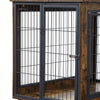 Rustic Double-Door Dog Crate