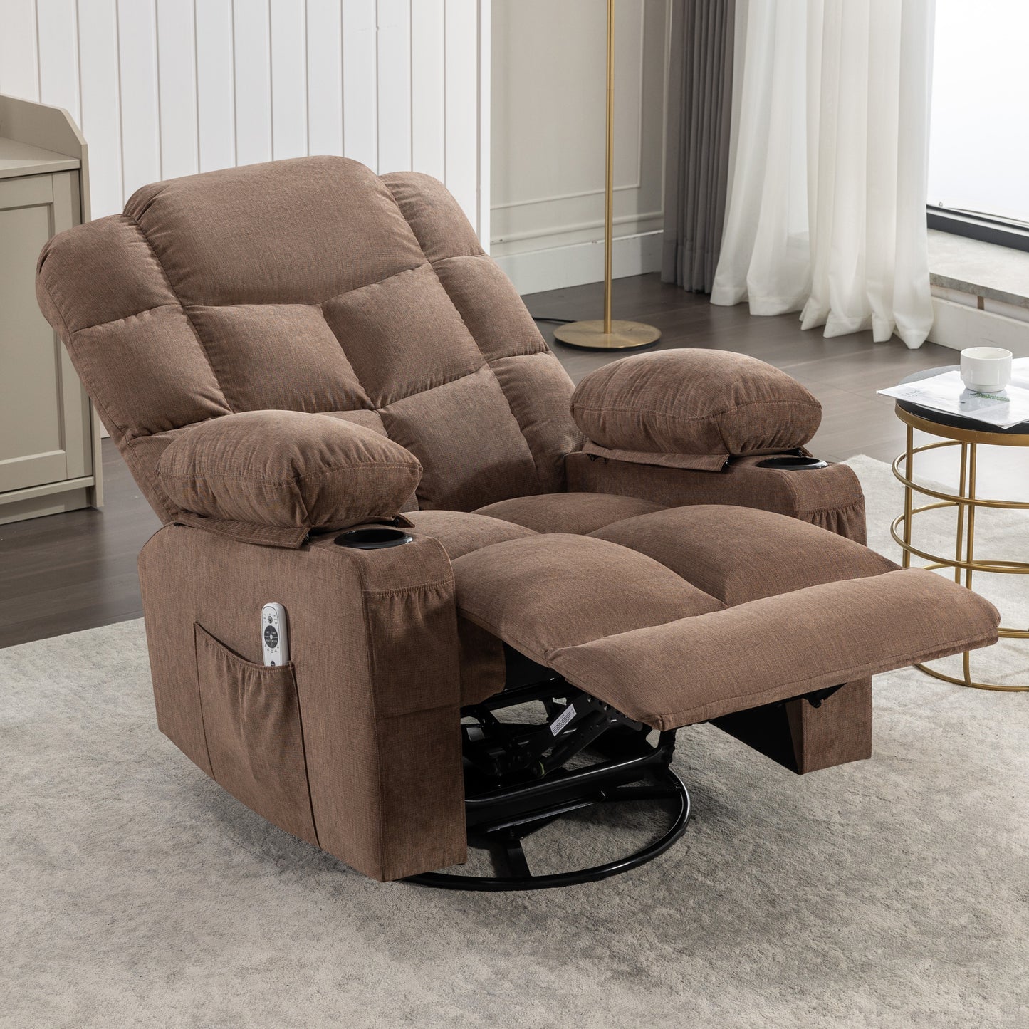 Cozy Heat & Massage Rocker Recliner