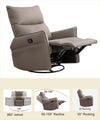 Cozy Swivel Rocker Chair