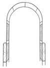 Garden Charm Arch for Climbing Blooms