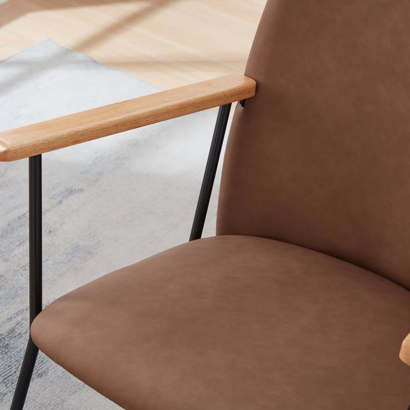 Cozy Rocking Chair with Adjustable Headrest