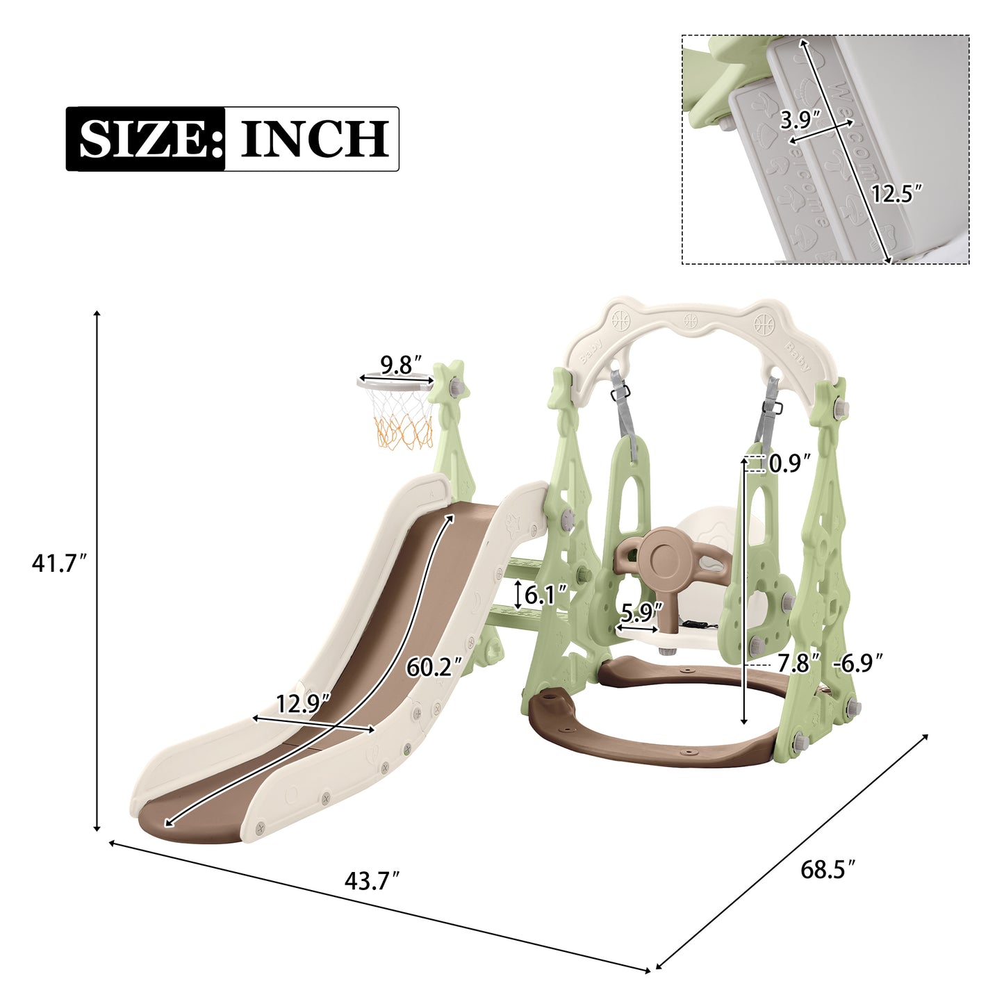 Playful Slide & Swing Adventure Set