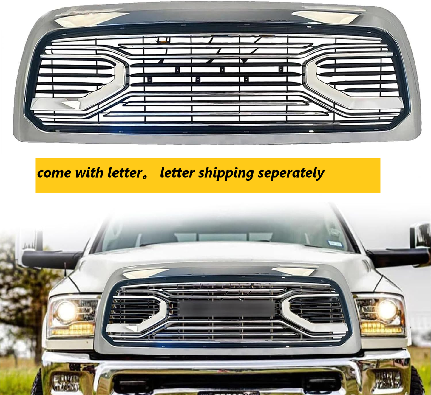 Big Horn Chrome Grille for Dodge RAM 2500/3500