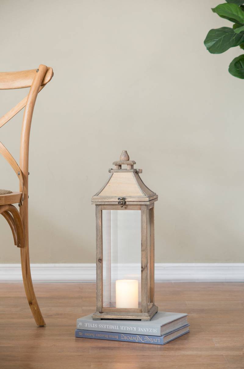Charming Wooden Lantern for Home & Garden Decor