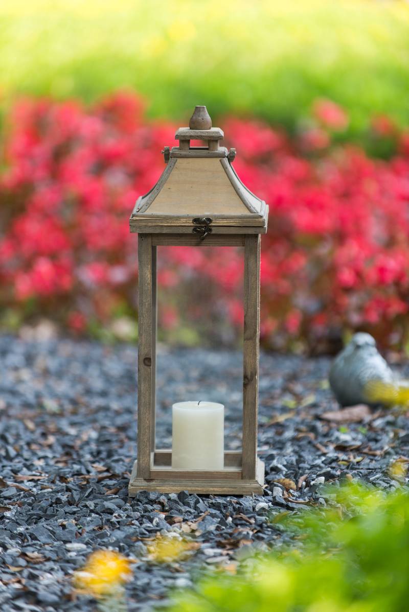 Charming Wooden Lantern for Home & Garden Decor