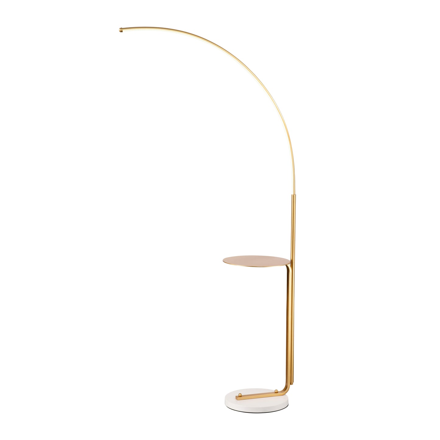 Chic Gold LED Floor Lamp - Perfect for Reading & Relaxing!