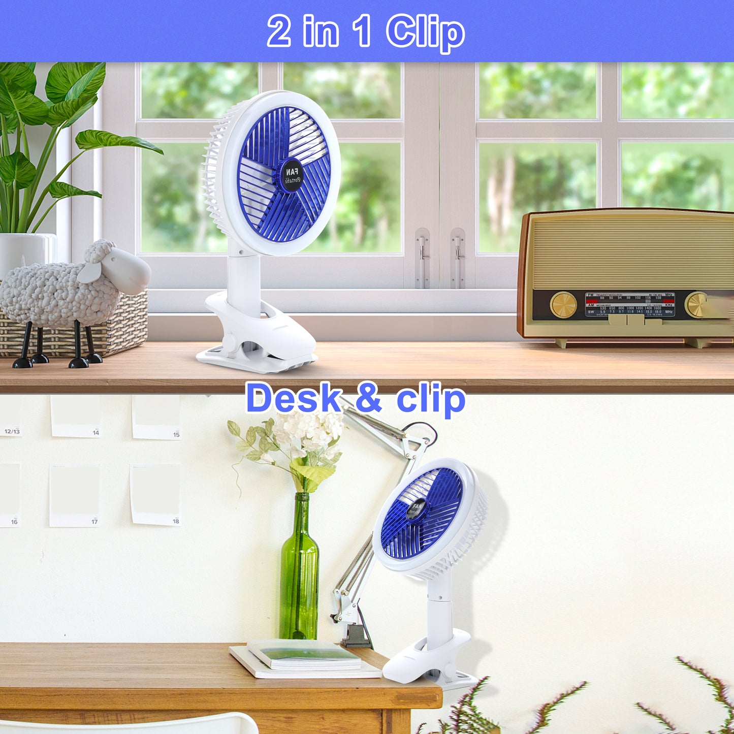 Cool Breeze Clip Fan with LED Light