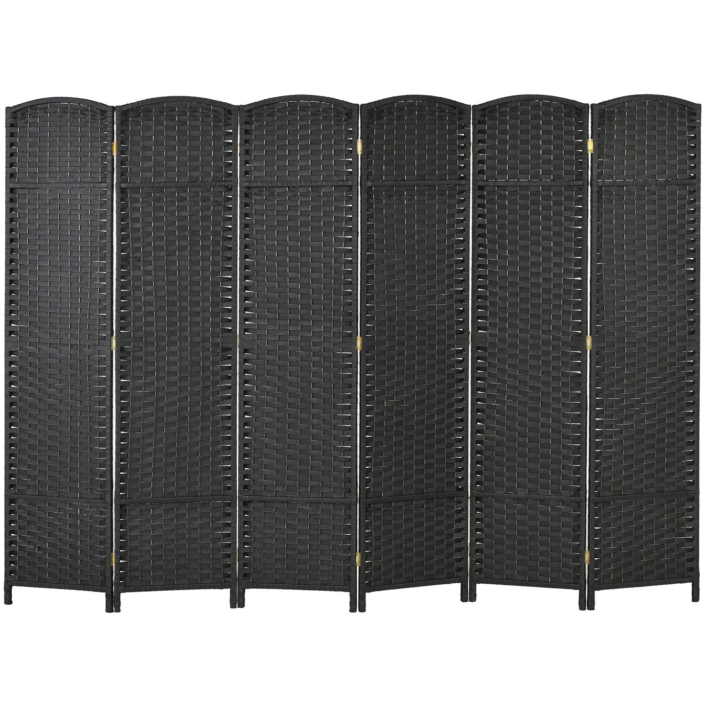 Chic Black Folding Privacy Screen