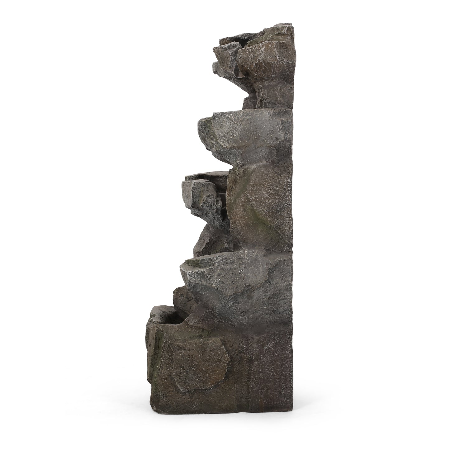 Candler Stone Gray Tiered Fountain – No Assembly Needed!