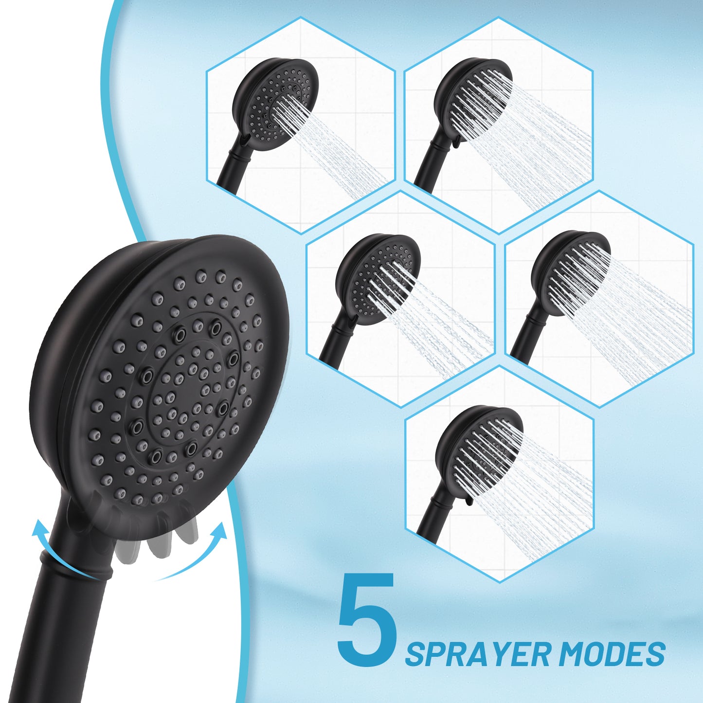 Ultimate Rain Shower Set with Handheld Spray