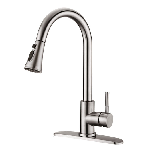 Sleek Pull-Down Kitchen Faucet with Sprayer