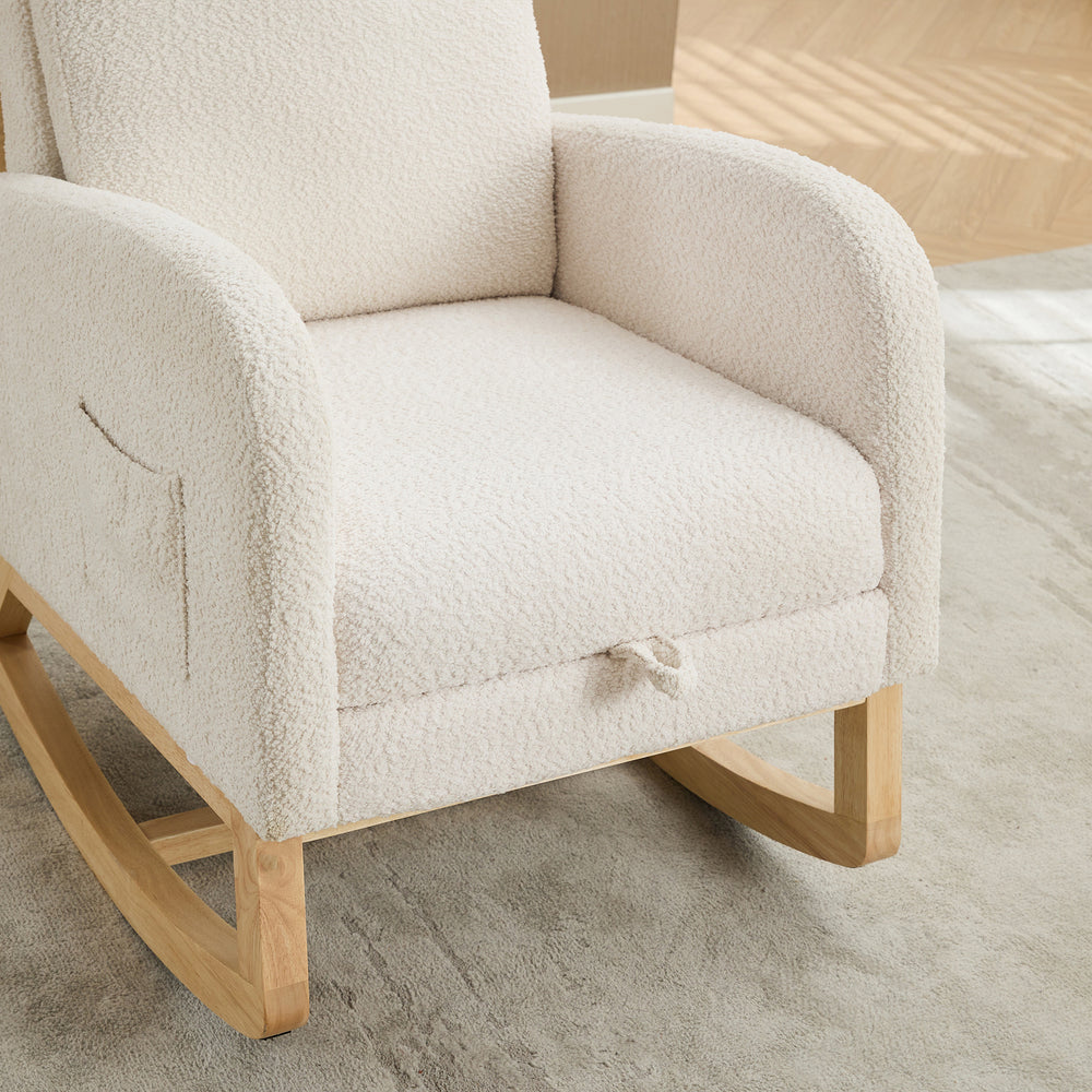 Cozy Glider Chair with Footrest - Perfect for Nursery & Living Room