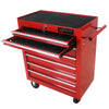 Rolling Red Tool Cart with 7 Drawers