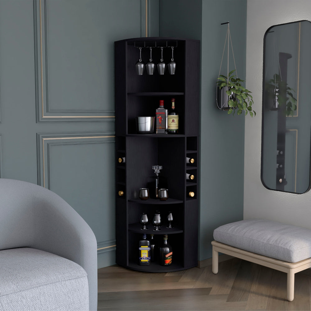 Oban Stylish Corner Bar Cabinet