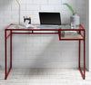 Vibrant Red Glass Yasin Desk