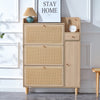 Stylish Rattan Shoe Storage