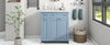 Chic Blue Bathroom Vanity with Effortless Sink