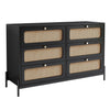 Chic Rattan 6-Drawer Storage Dresser