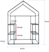 Walk-in Dream Greenhouse with Shelves