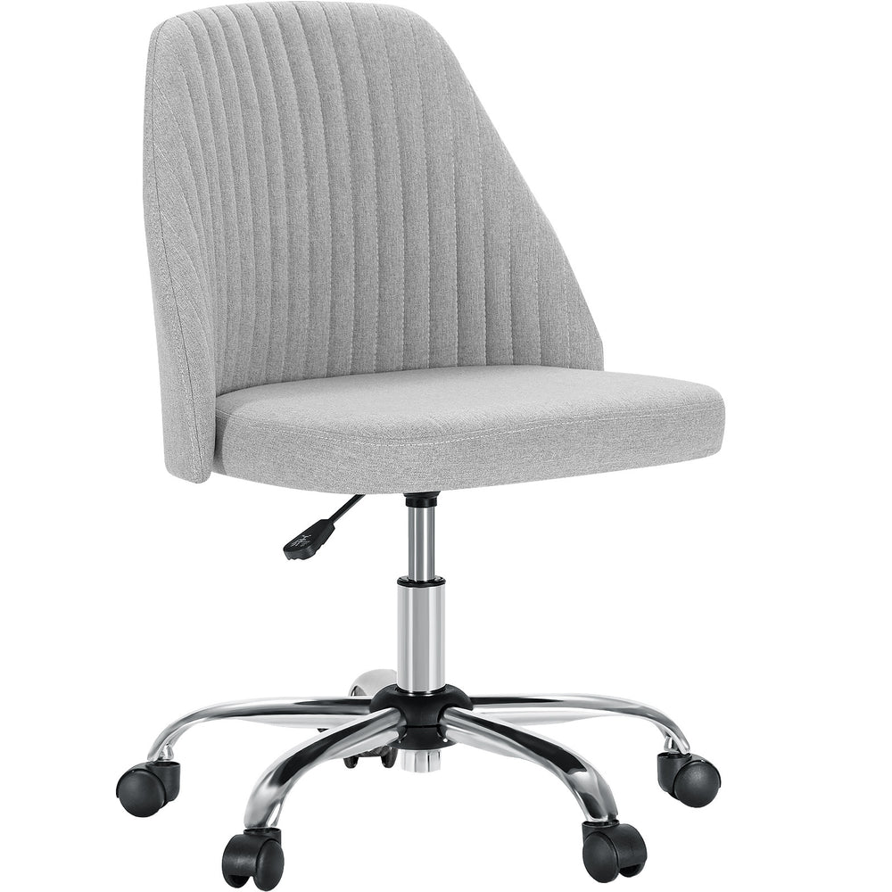 Cozy Glide Armless Desk Chair for Small Spaces