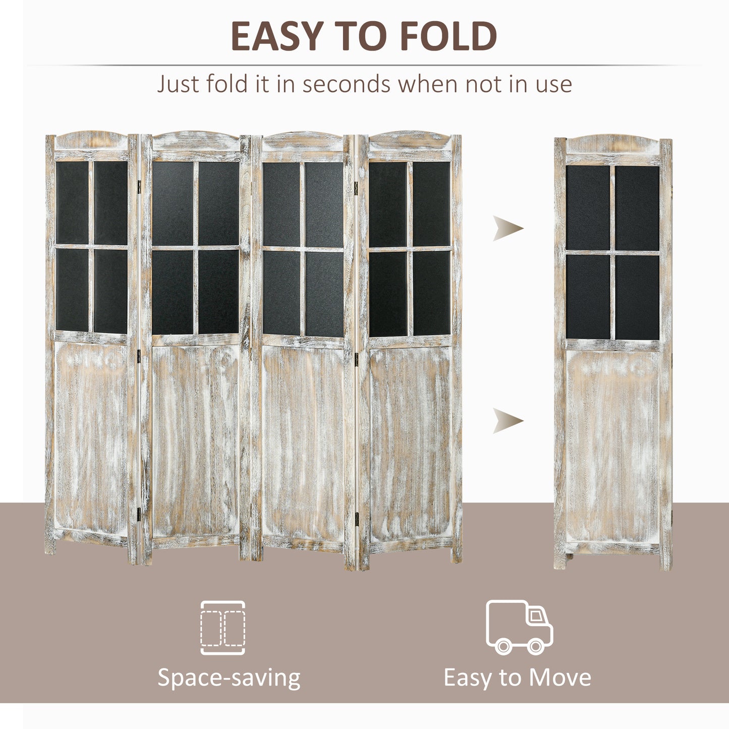 Farmhouse Folding Room Divider