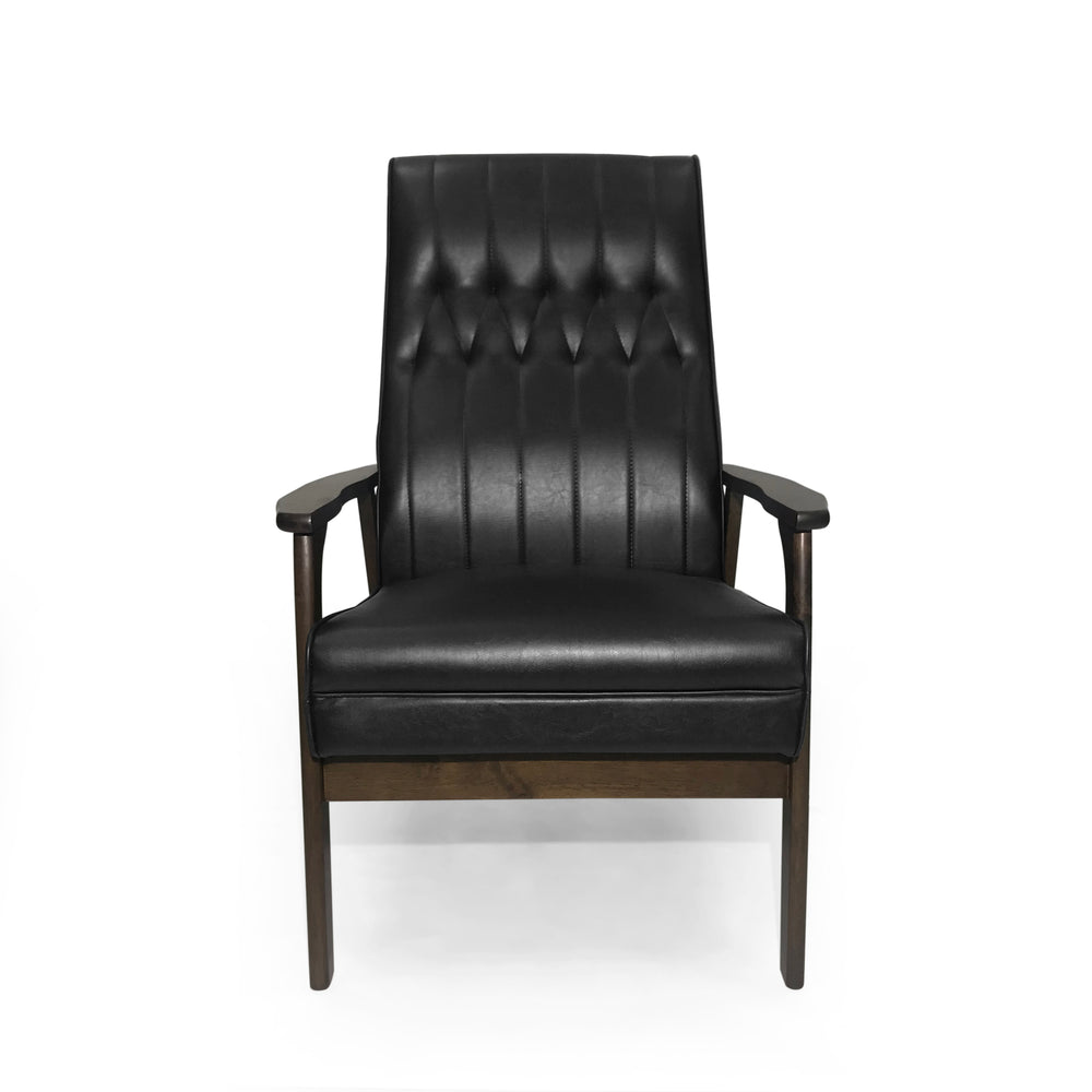 Sleek Black Accent Chair