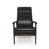 Sleek Black Accent Chair