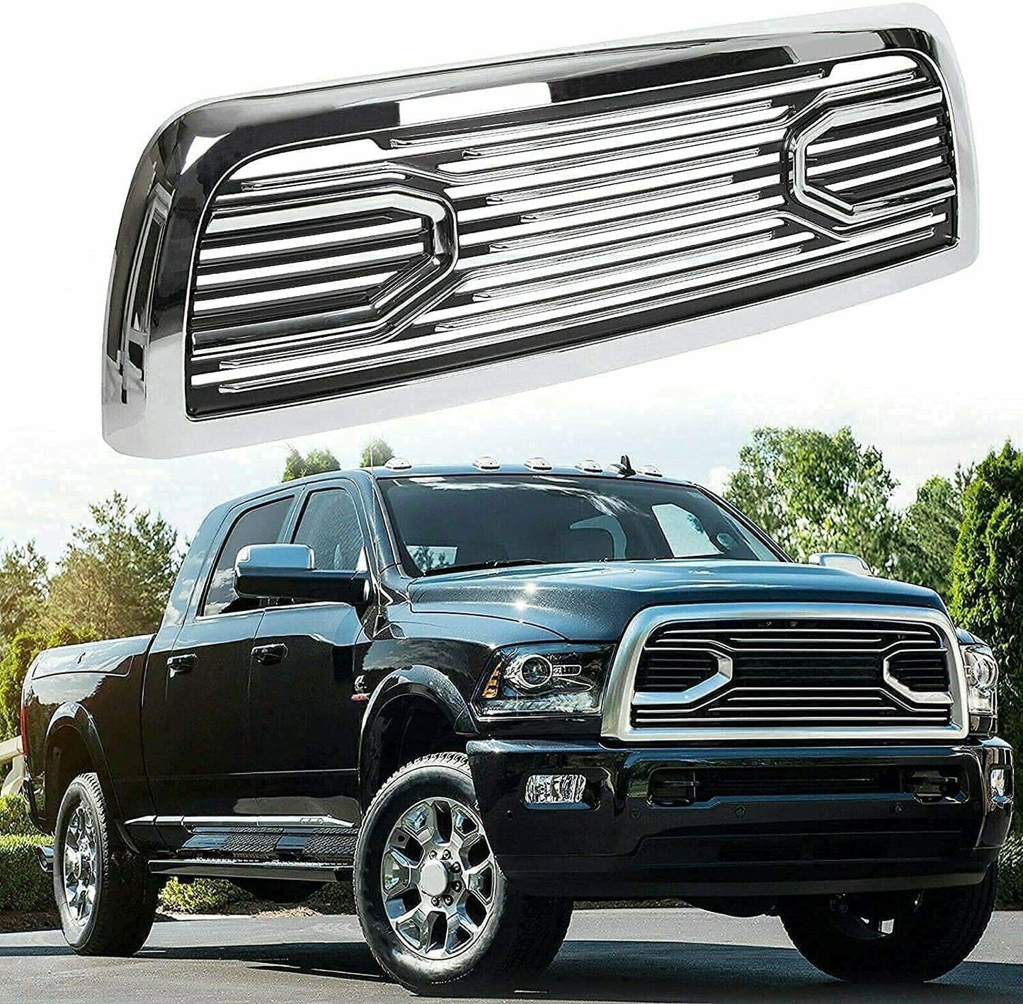 Big Horn Chrome Grille for Dodge RAM 2500/3500