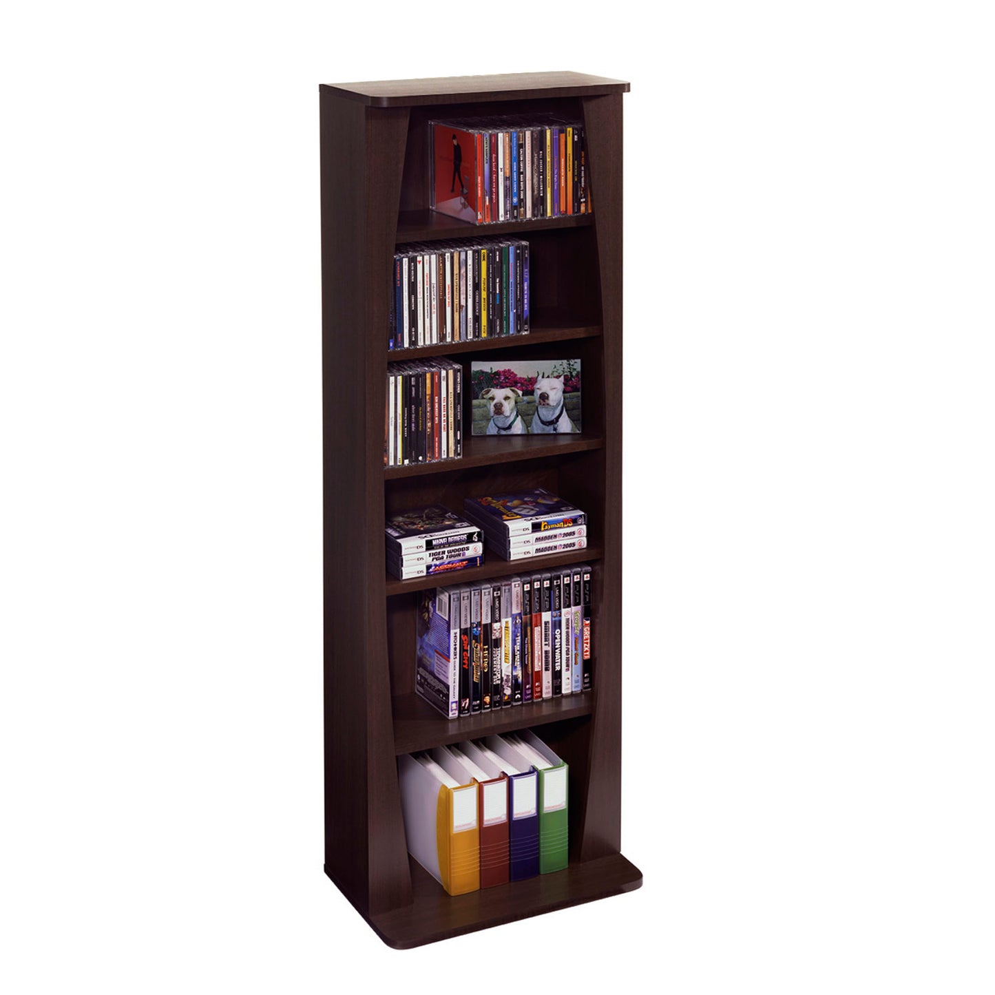 Espresso Media Shelf - Stylish & Sturdy Storage Solution