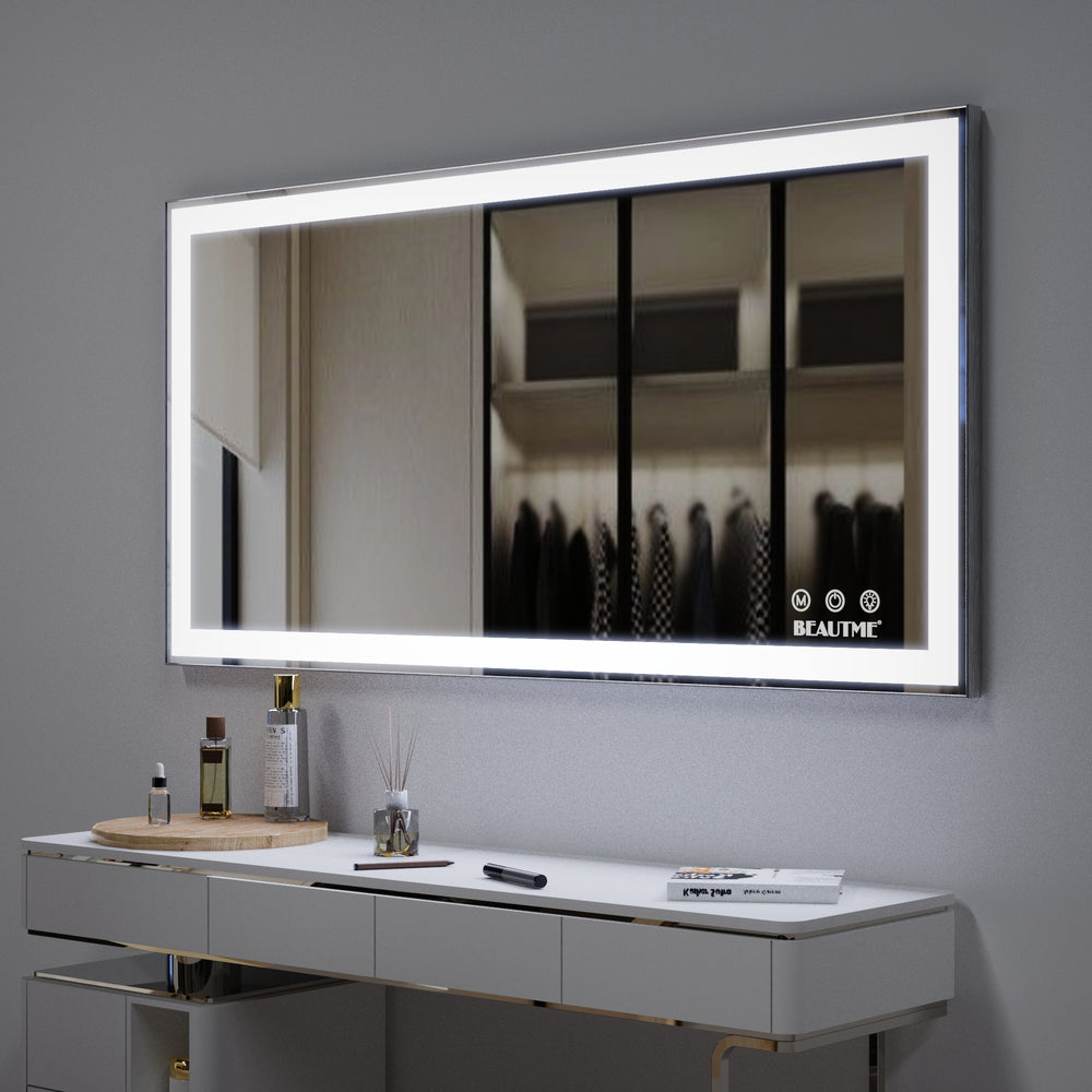 Smart Touch LED Vanity Mirror with Adjustable Lighting