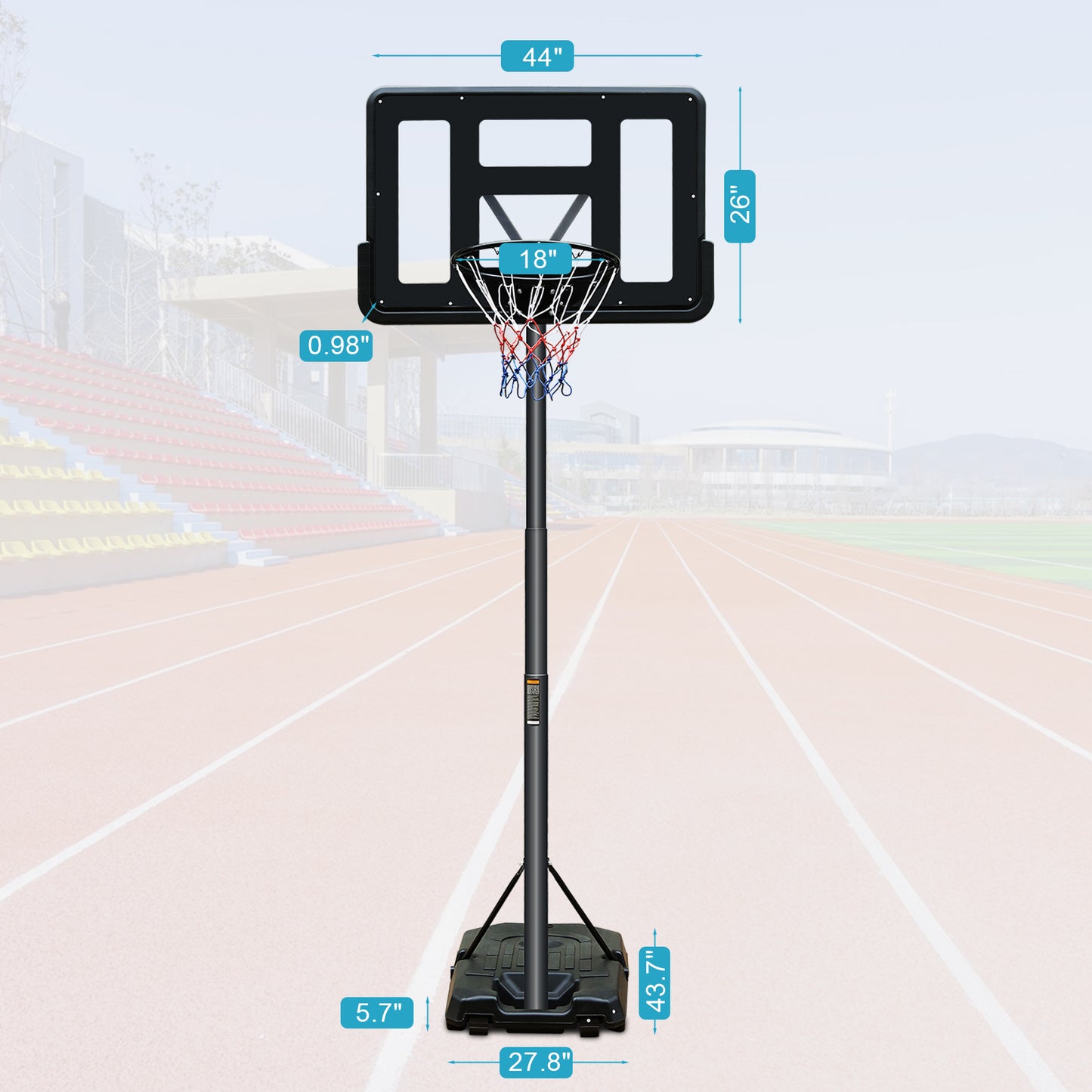 Adjustable Portable Basketball Hoop for Indoor & Outdoor Fun