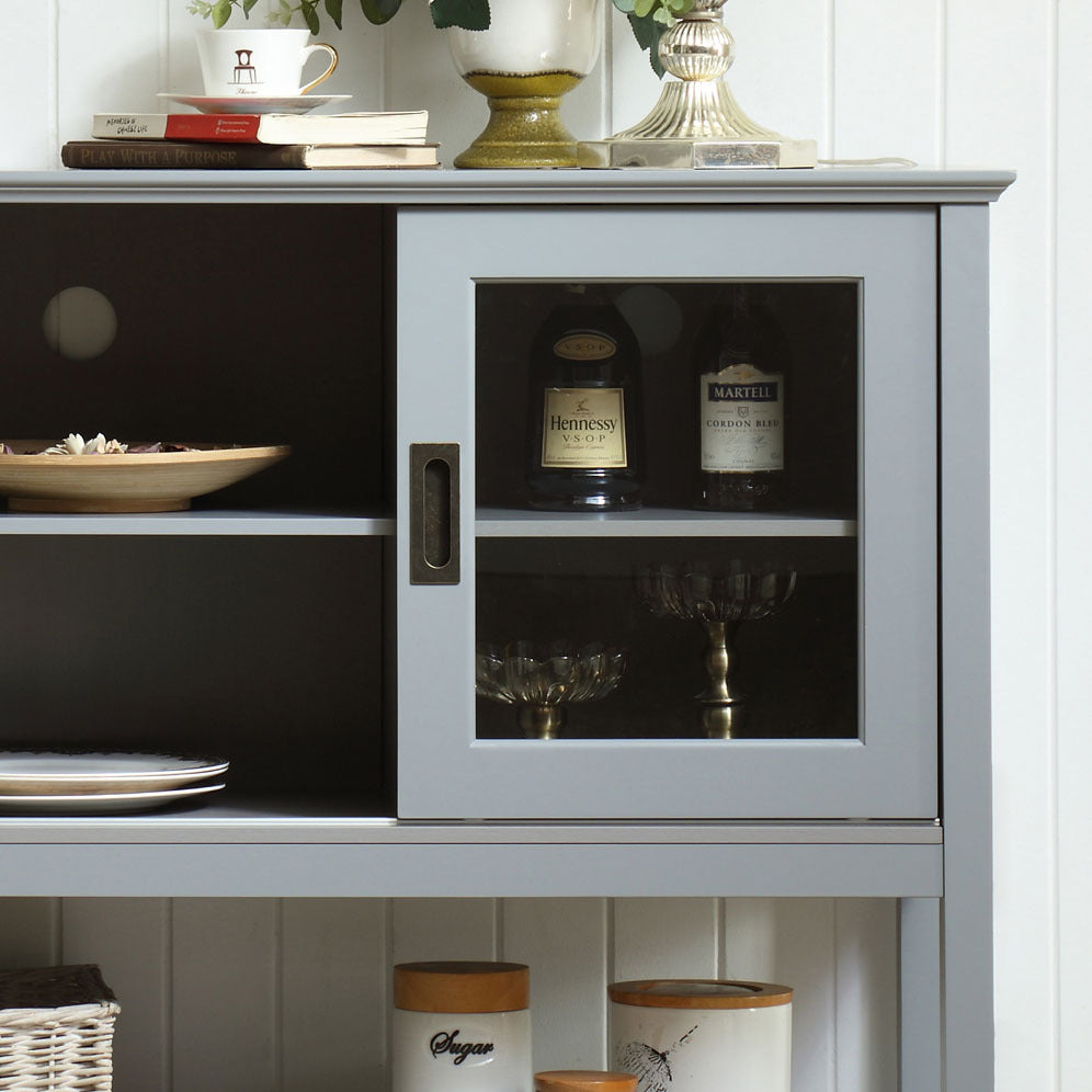 Chic Grey Buffet Sideboard