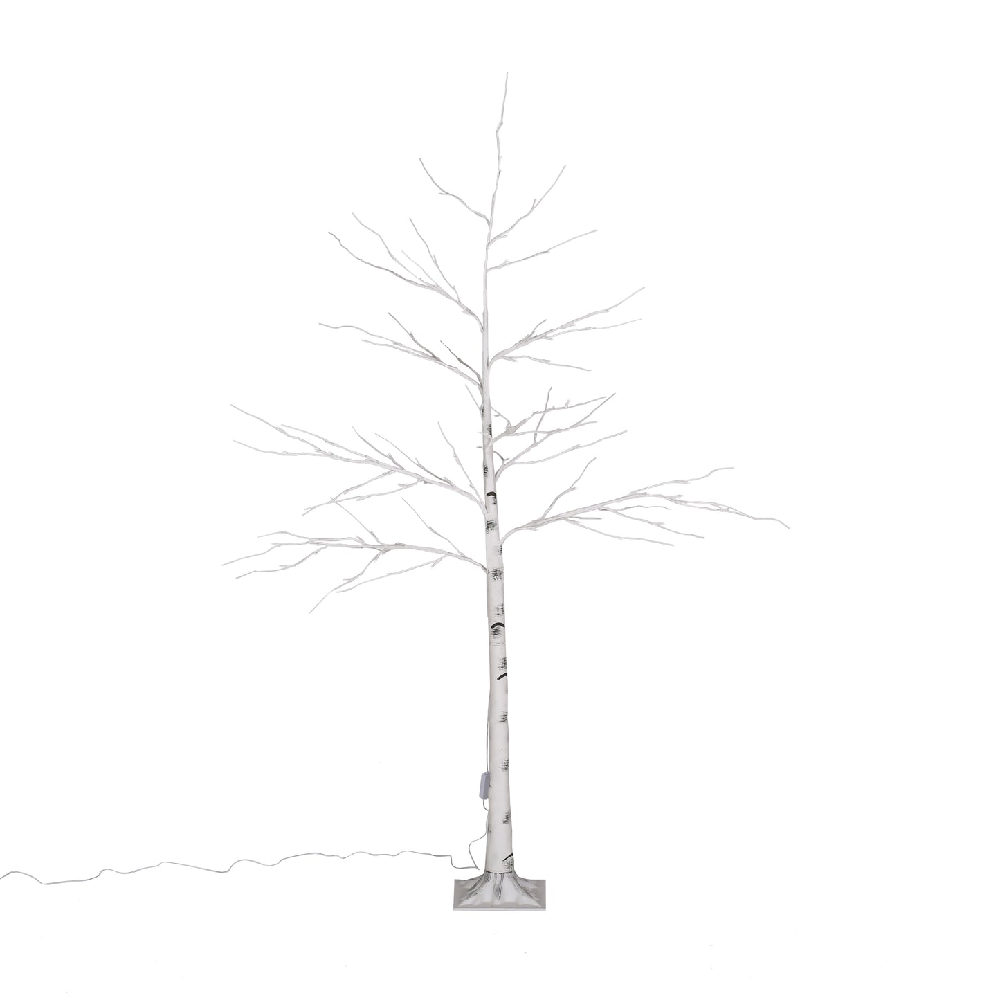 Twinkling Birch Tree Light Decor